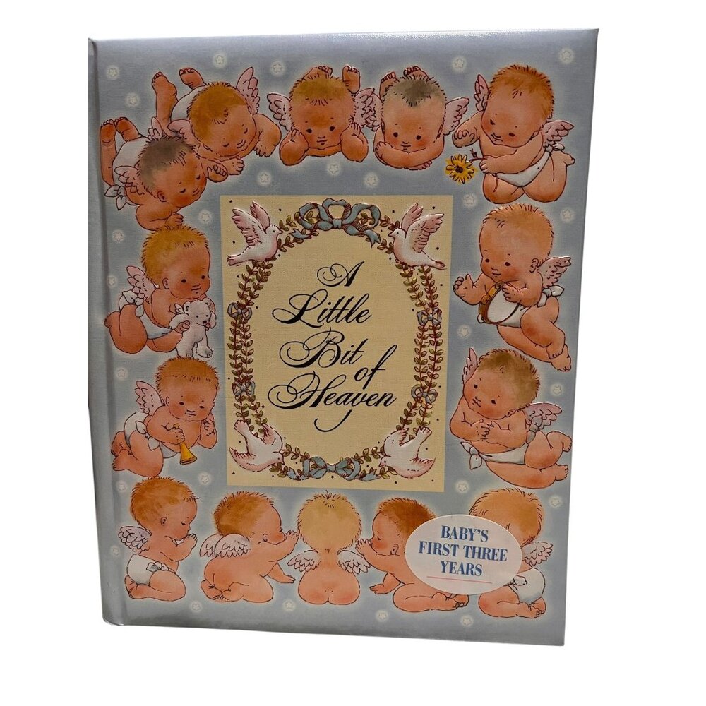 Hallmark Baby's First Three Years Vintage Keepsake Memory Book Blue Baby Boy New